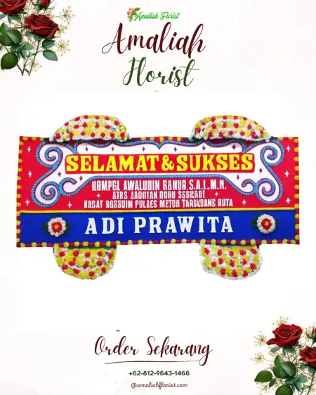 Papan Bunga Ucapan Selamat Siring Alam